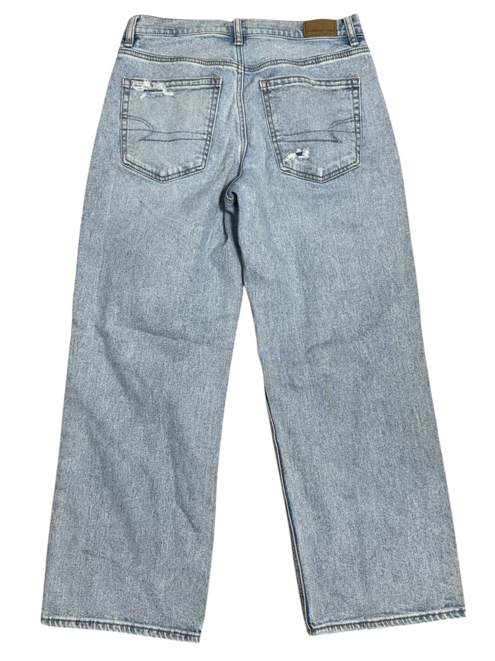 American Eagle Strigid Stovepipe Jeans Size 6 Short Distressed 90s Y2K Skater - Picture 5 of 7
